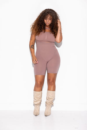 Alturra Highwaist Shaping shorts - Taupe