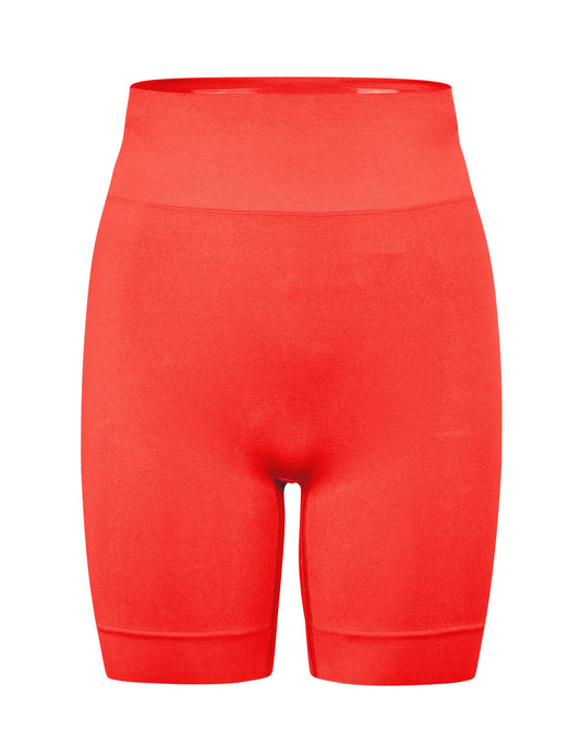 Honest Midwaist Shorts w/Logo - Crush Red (Lev. Februar 2026)