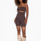 Alturra Highwaist Shaping Shorts - Chocolate