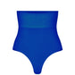 Second Skin High waist thong - Strong Blue