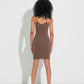 Second Skin Slip Dress - Chocolate (Lev. Februar 2026)