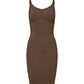 Second Skin Slip Dress - Chocolate (Lev. Februar 2026)