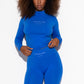 Shilo Scrunch tights w/Logo Functional Comfort - Strong Blue