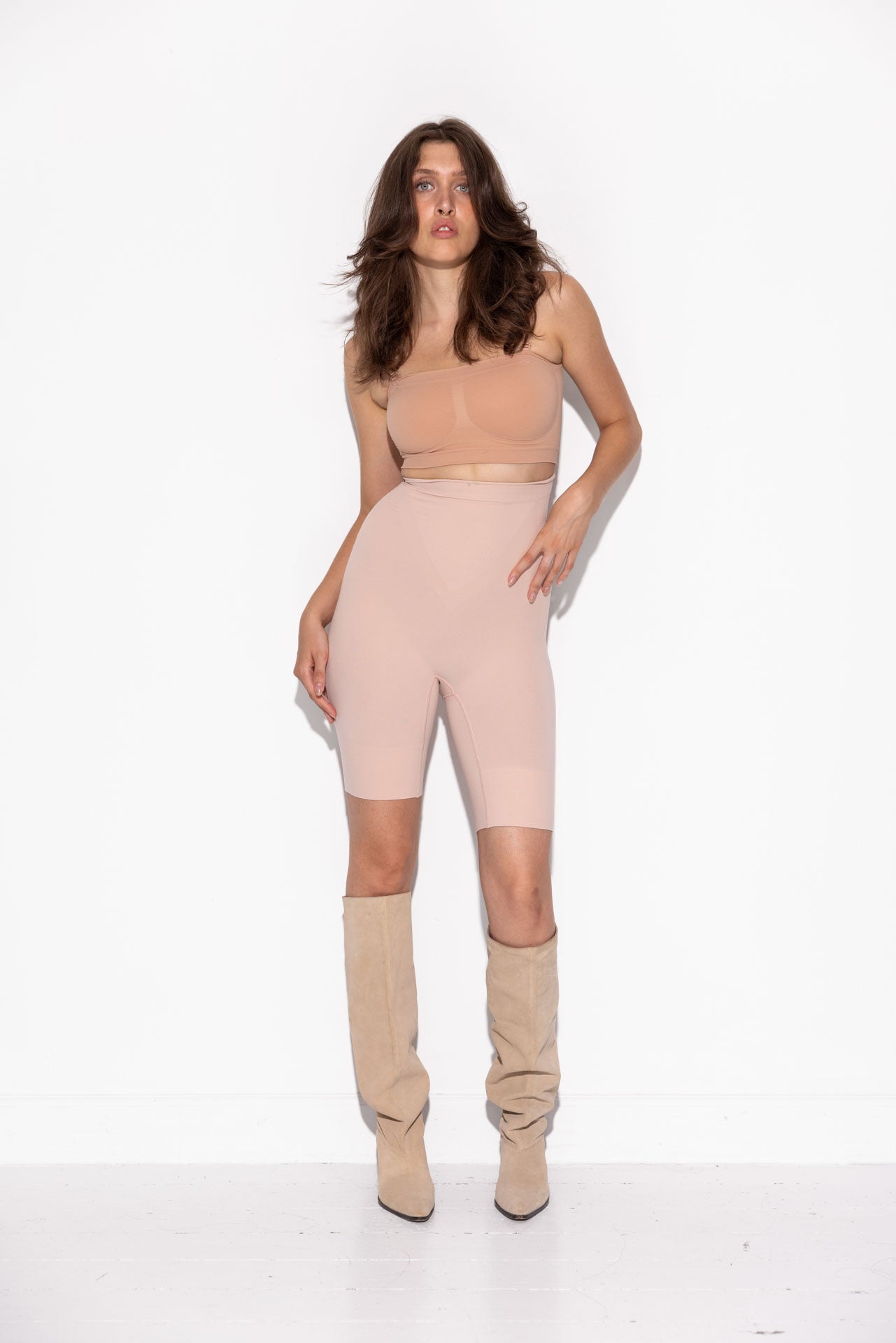 Alfie Shaping Shorts - Dust Rose (skjult skridt åbning) (Lev. Februar 2026)