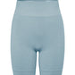 Honest Midwaist Shorts w/Logo - Frost Blue