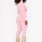 Faye High Neck w/Logo Functional Comfort-Cream Pink