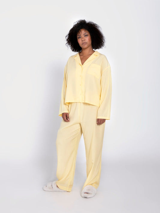 Snuggle pajama shirt - Yellow