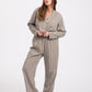 Sleep pajama pants - dust mint stripe