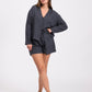 Snuggle pajama shirt - Charcoal