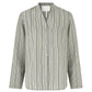 Sleep pajama shirt - dust mint stripe